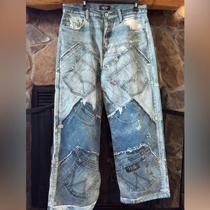 Micas Distressed Patchwork Women’s Jeans